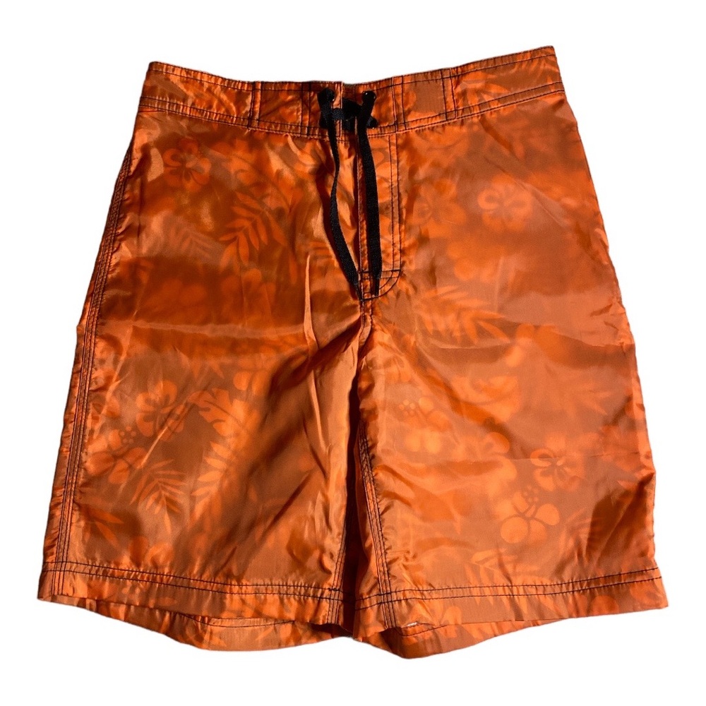 NWT Express Boy’s Swimming Trunks Orange Size 12-14. [K84]